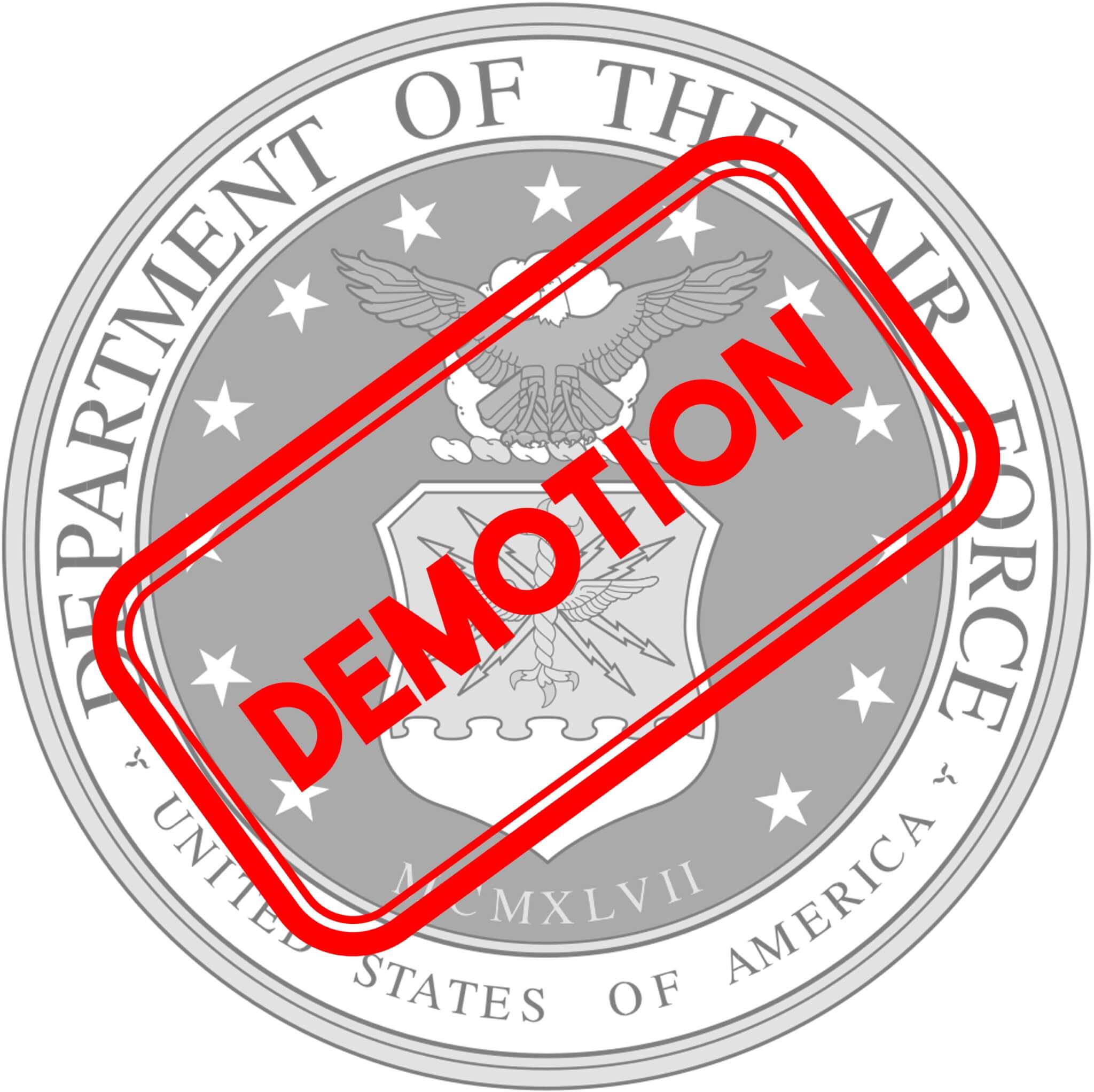 Air Force Demotion Response Template