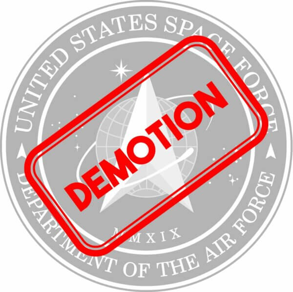 Space Force Demotion